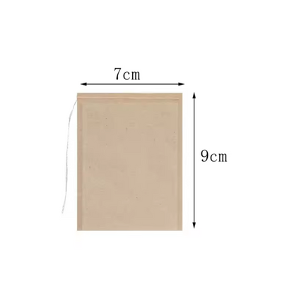 100pc Drawstring Paper Tea Bag Filters
